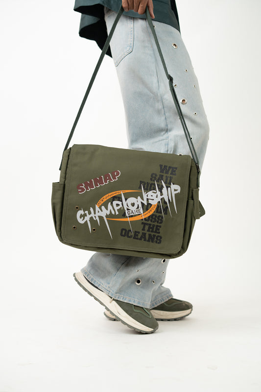 Olive Championship Messenger Bag